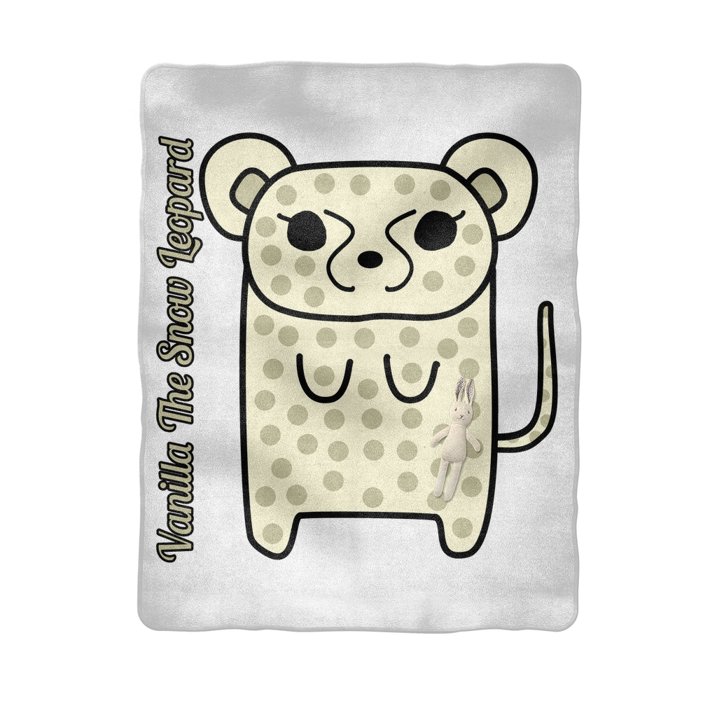 Vanilla The Snow Leopard - Baby Blanket