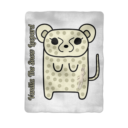 Vanilla The Snow Leopard - Baby Blanket