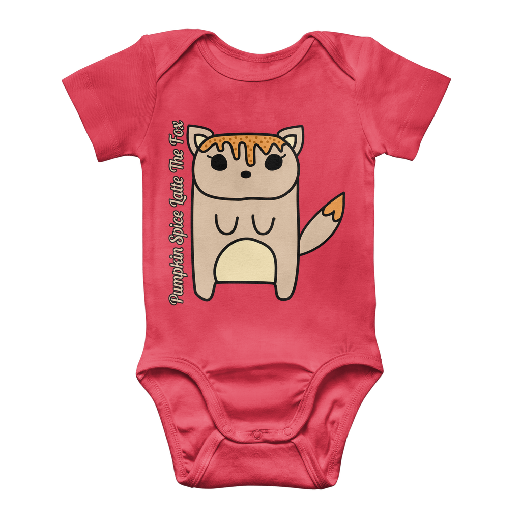 Pumpkin Spice Latte The Fox - Classic Baby Bodysuit