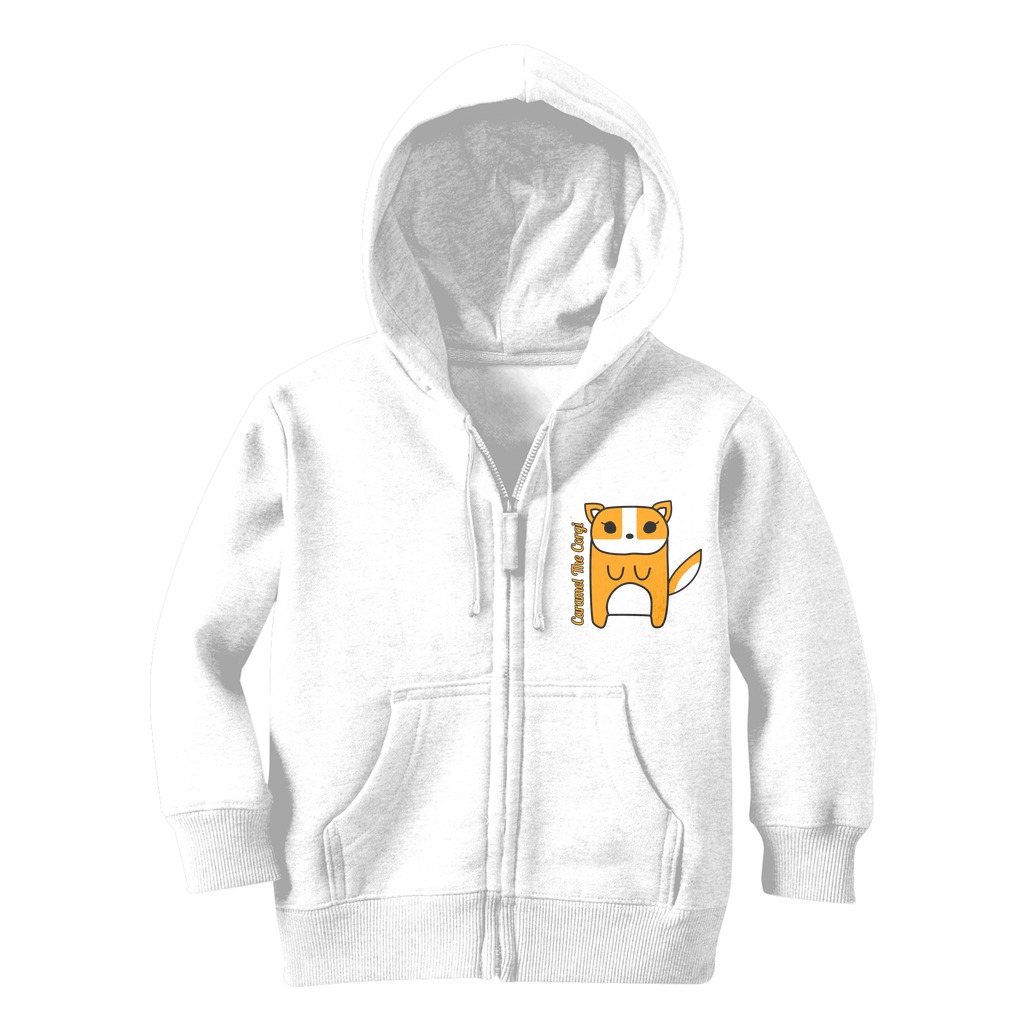 Caramel The Corgi - Classic Kids Zip Hoodie