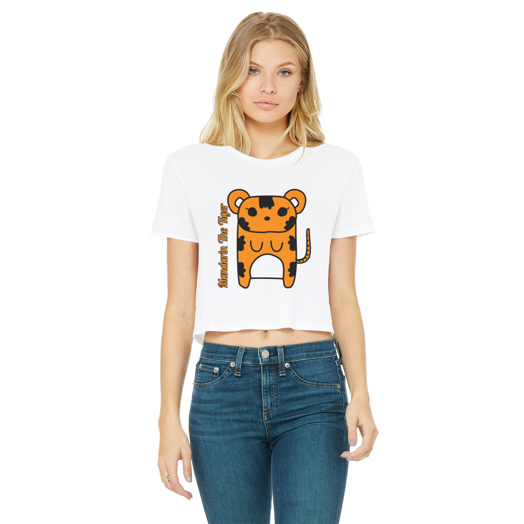 Mandarin The Tiger - Women's Cropped Top