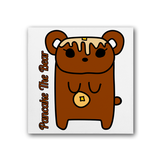 Pancake The Bear - Premium Stretched Canvas