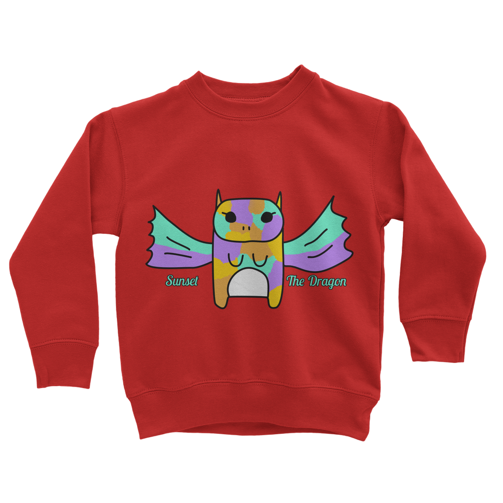 Sunset The Dragon - Classic Kids Sweatshirt