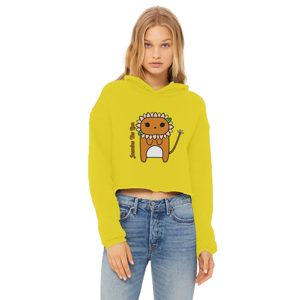 Jasmine The Lion - Ladies Cropped Hoodie