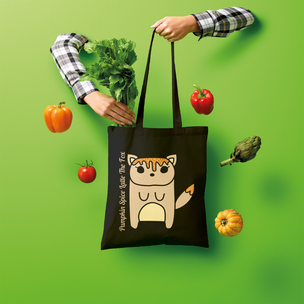 Pumpkin Spice Latte The Fox - Shopper Tote Bag