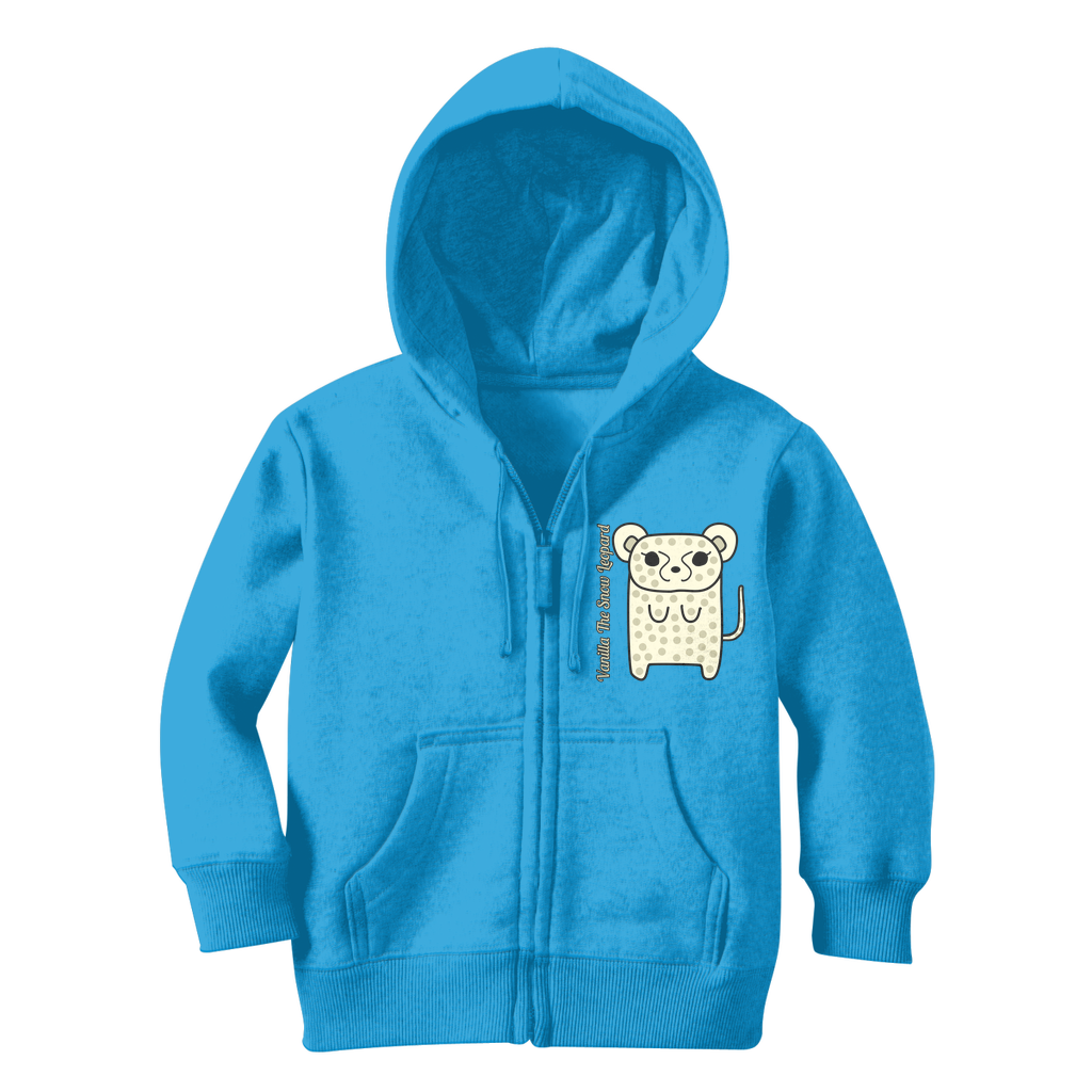 Vanilla The Snow Leopard - Classic Kids Zip Hoodie