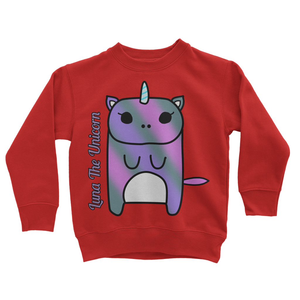 Luna The Unicorn - Classic Kids Sweatshirt