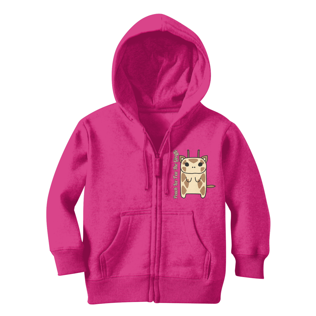 Peach Ice Tea The Giraffe - Classic Kids Zip Hoodie