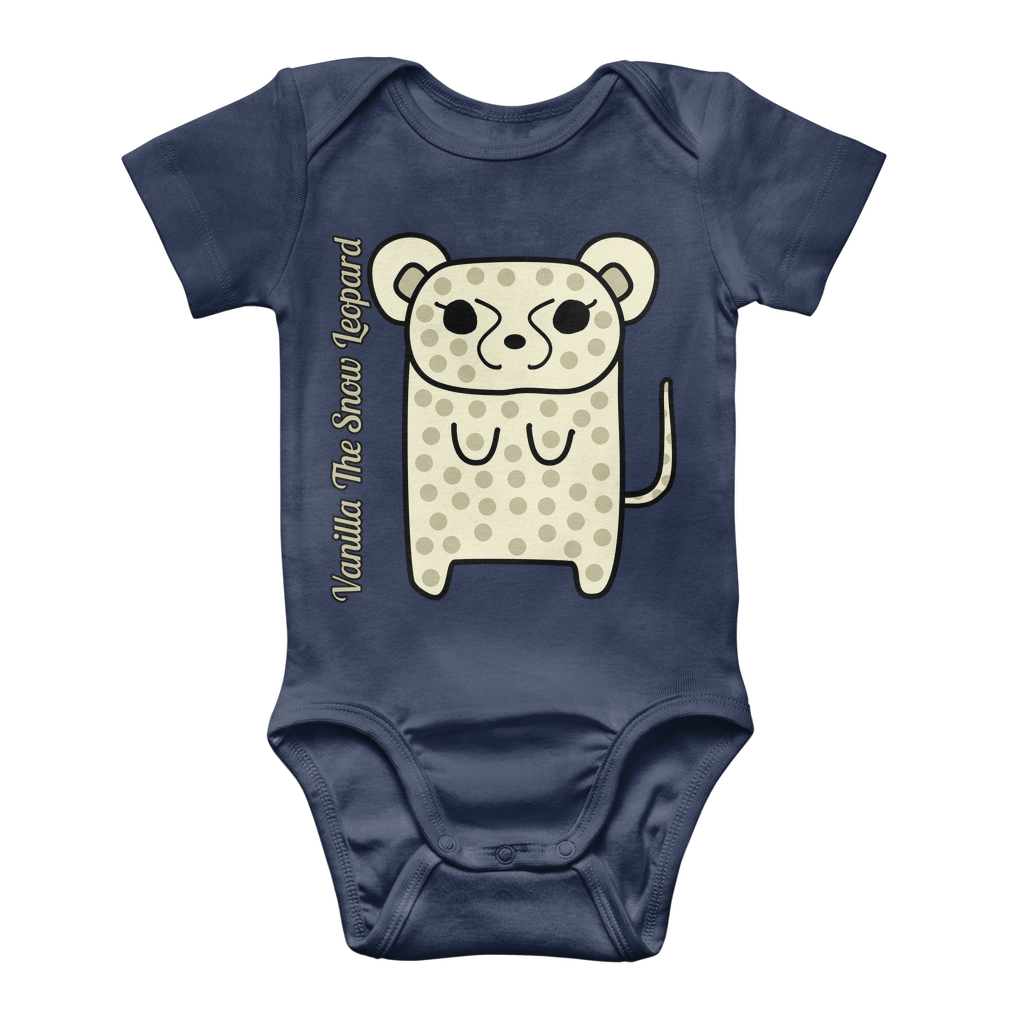 Vanilla The Snow Leopard - Classic Baby Bodysuit