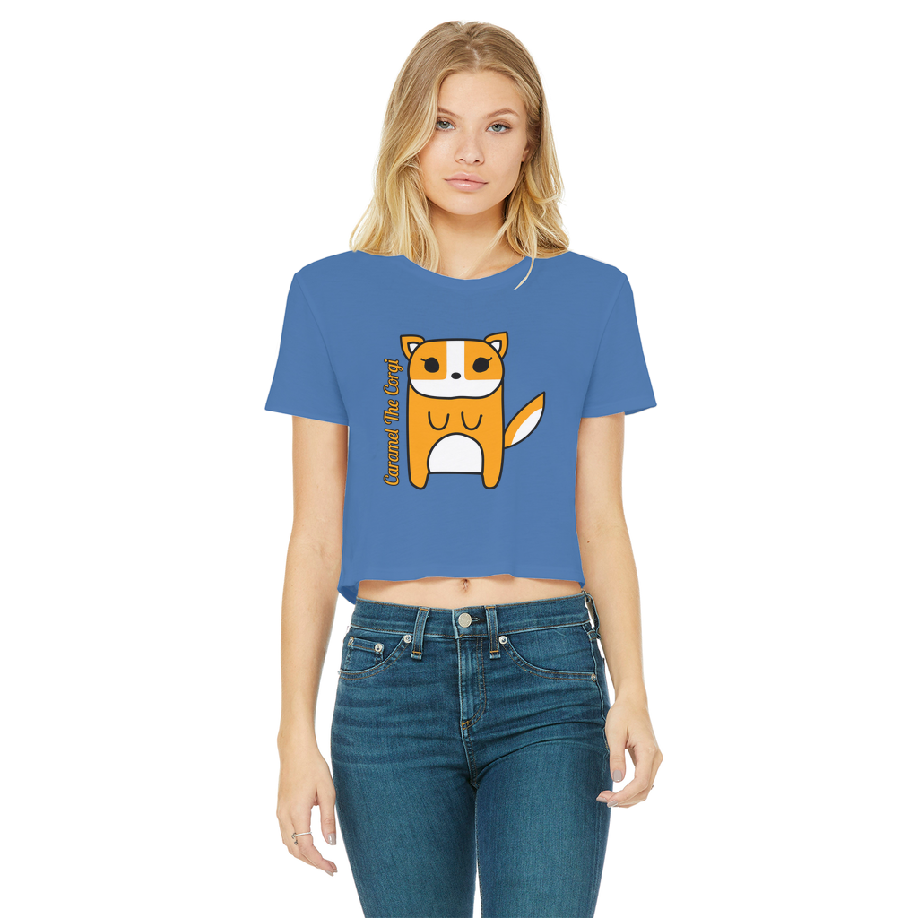 Caramel The Corgi - Women's Cropped Top