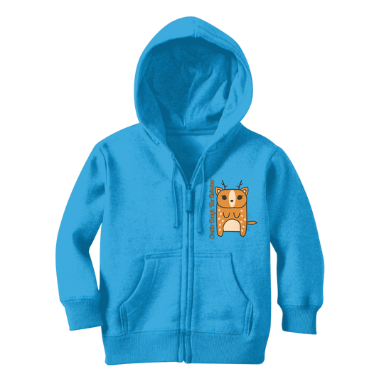 Cookie Dough The Reindeer - Classic Kids Zip Hoodie