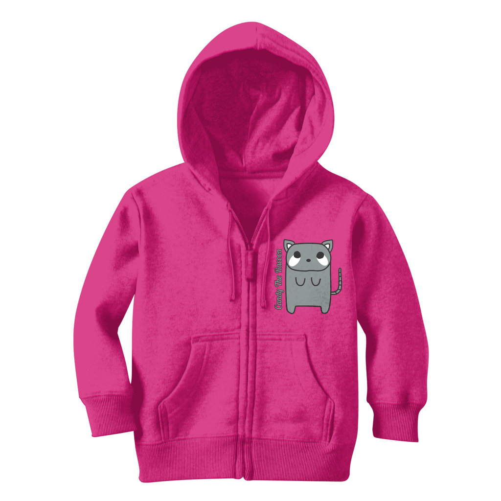 Candy The Racoon - Classic Kids Zip Hoodie