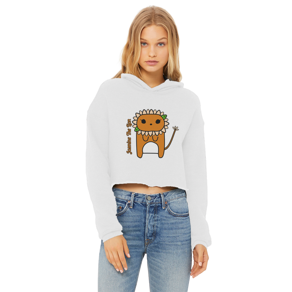 Jasmine The Lion - Ladies Cropped Hoodie