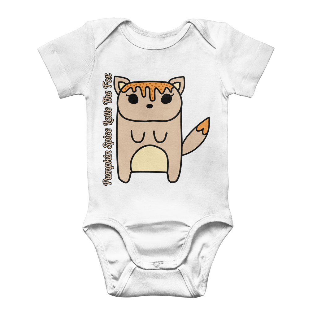 Pumpkin Spice Latte The Fox - Classic Baby Bodysuit