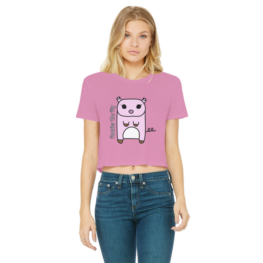 Puddles The Pig - Women's Cropped Top