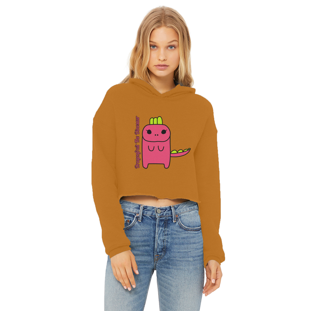 Dragonfruit The Dinosaur - Ladies Cropped Hoodie