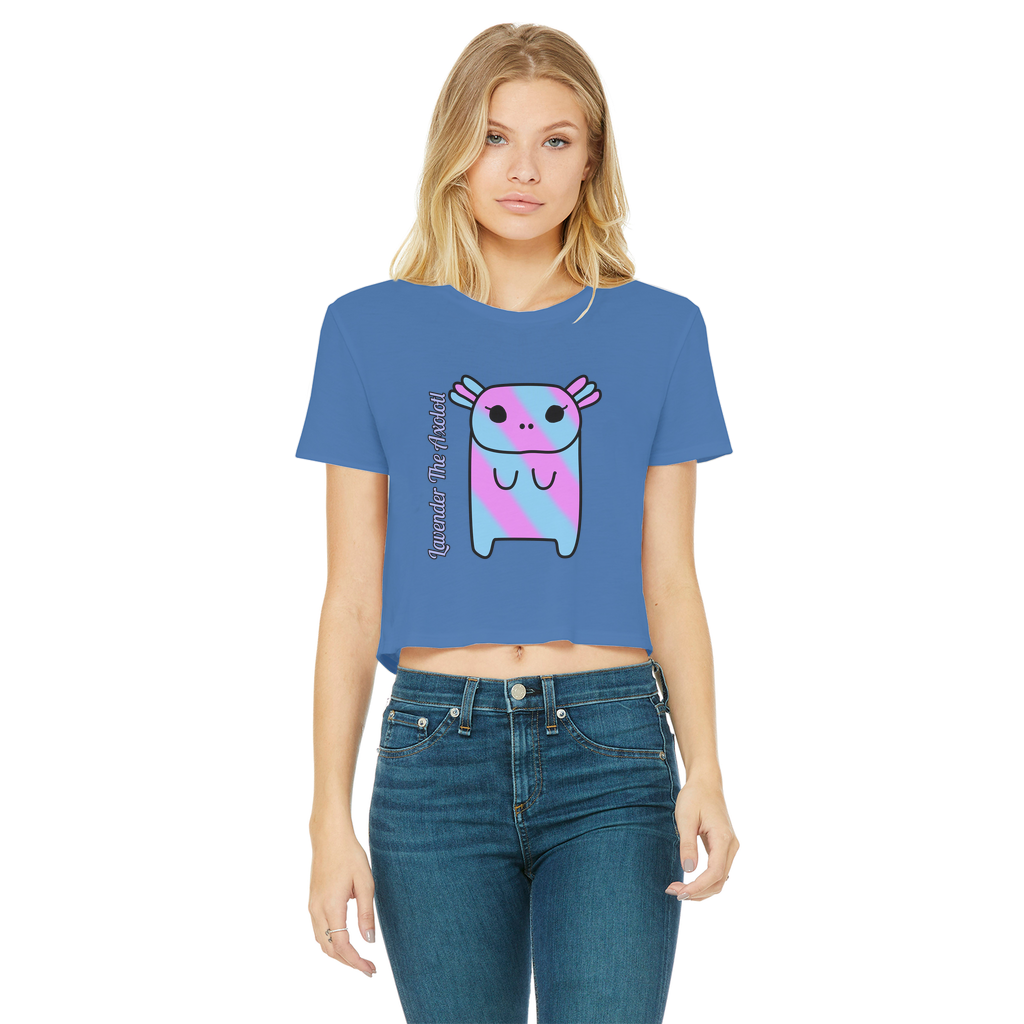 Lavender The Axolotl - Women's Cropped Top