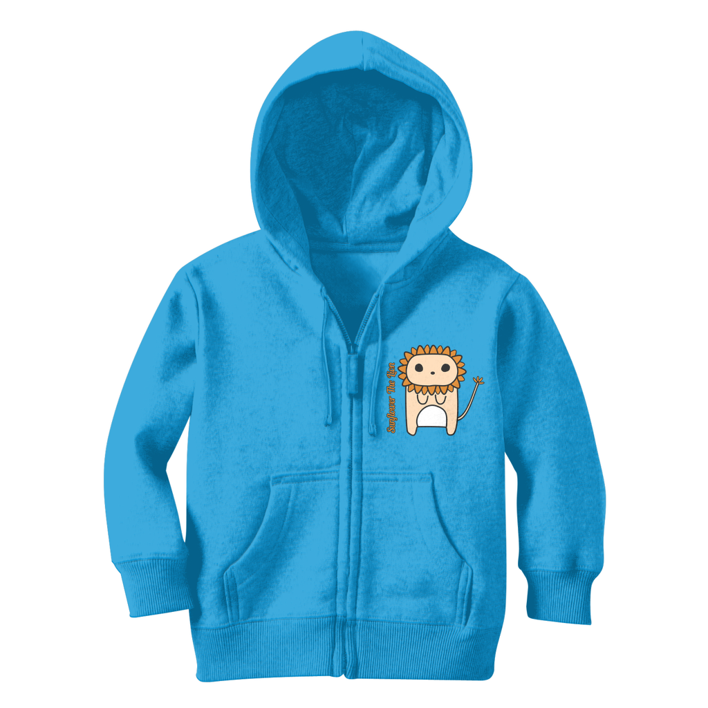 Sunflower the Lion - Classic Kids Zip Hoodie