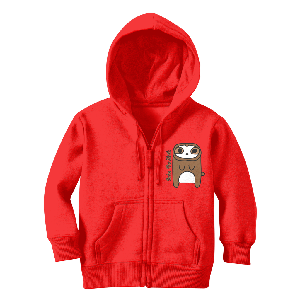 Boba The Sloth - Classic Kids Zip Hoodie