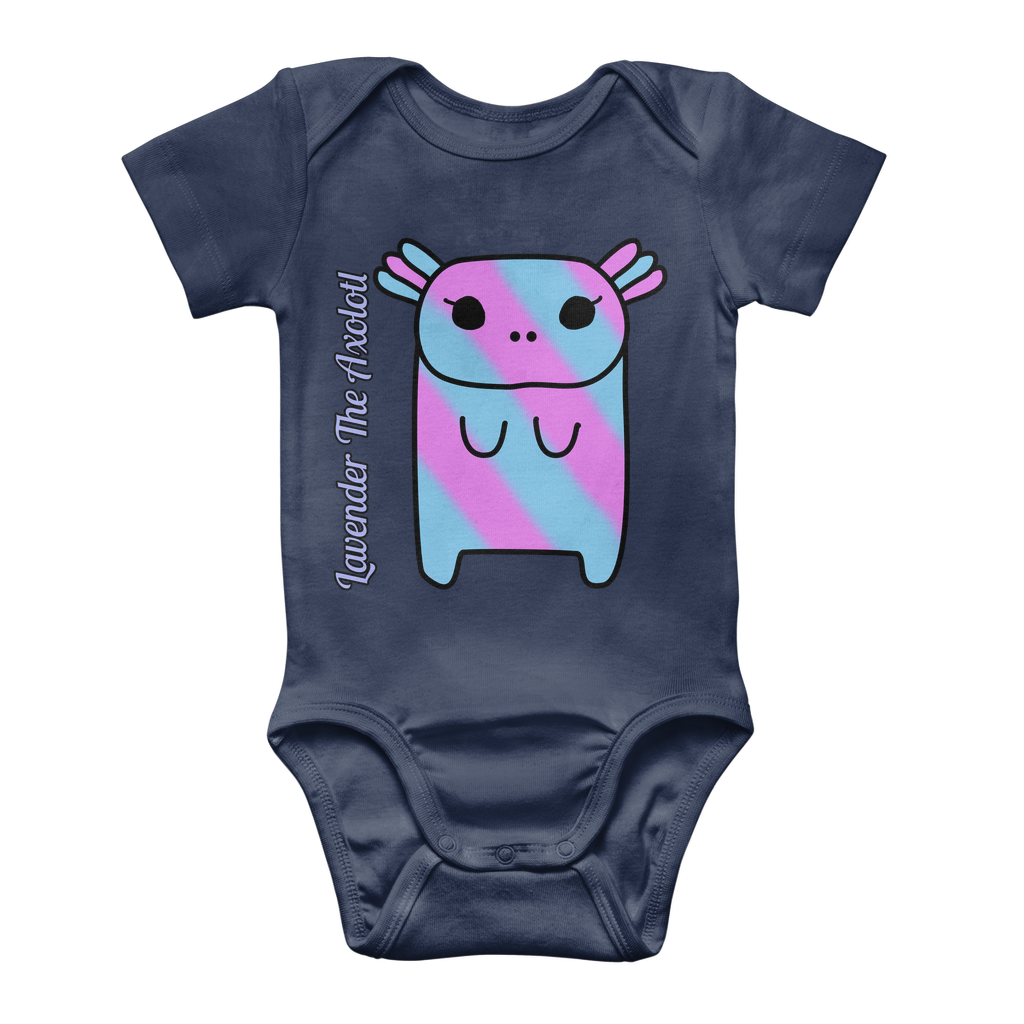 Lavender The Axolotl - Classic Baby Bodysuit