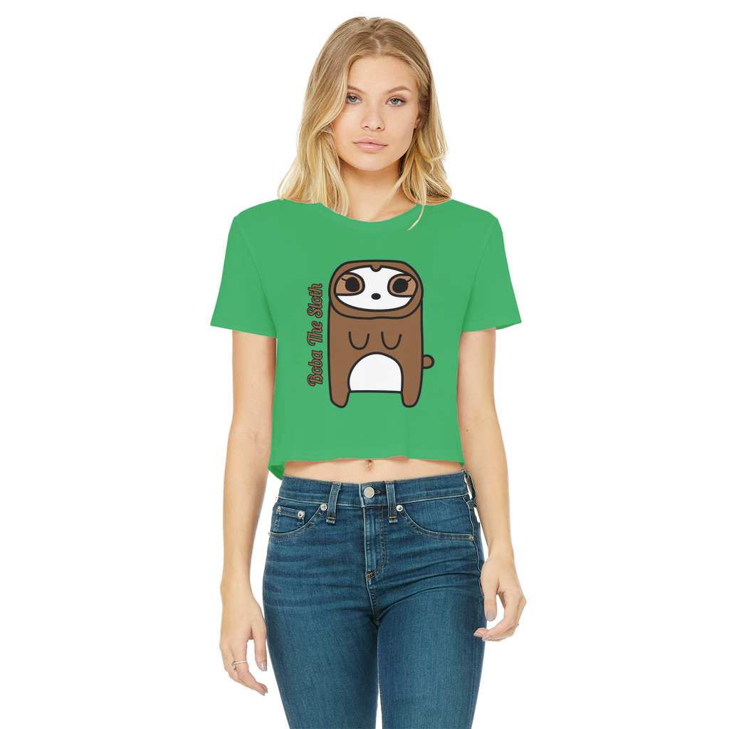 Boba The Sloth - Women's Cropped Top