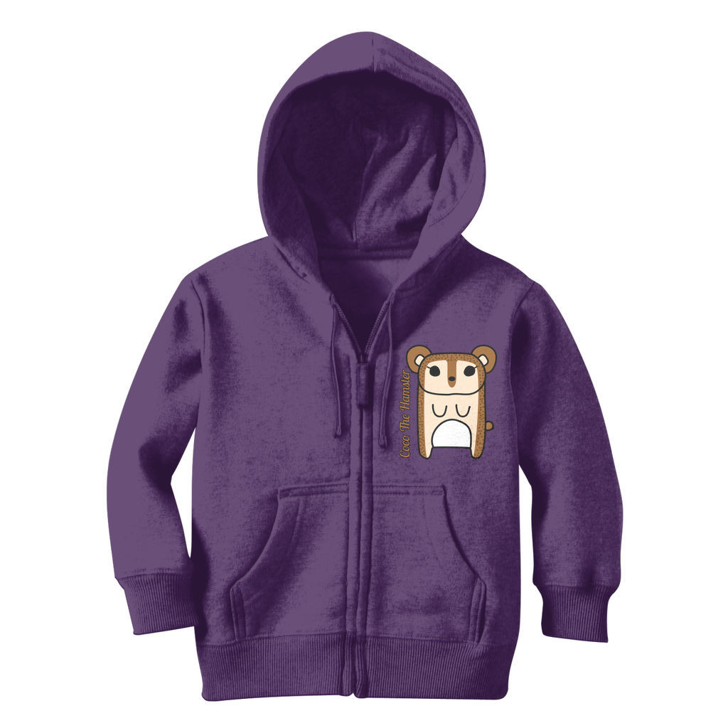 Coco The Hamster - Classic Kids Zip Hoodie