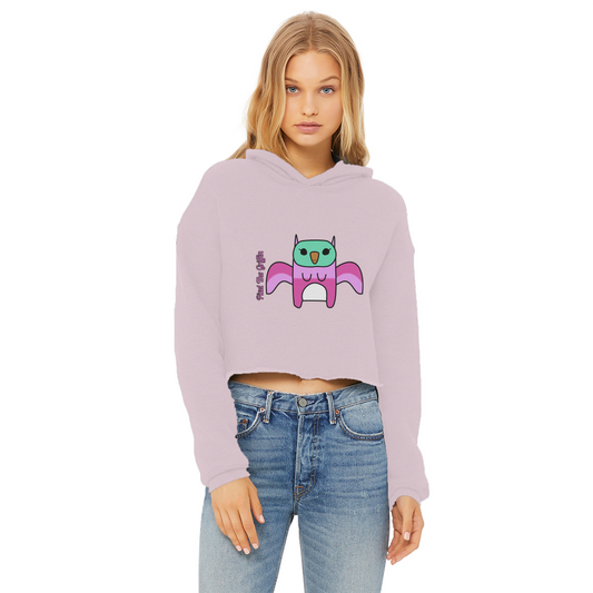 Pixel The Griffin - Ladies Cropped Hoodie