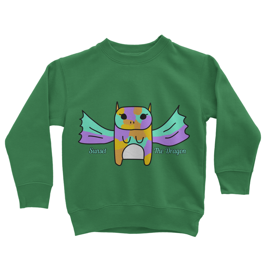 Sunset The Dragon - Classic Kids Sweatshirt