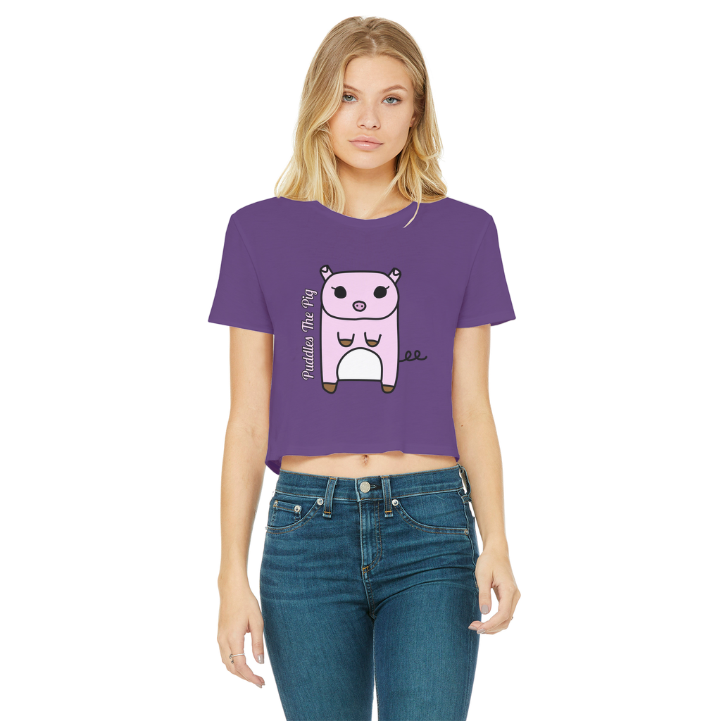 Puddles The Pig - Women's Cropped Top