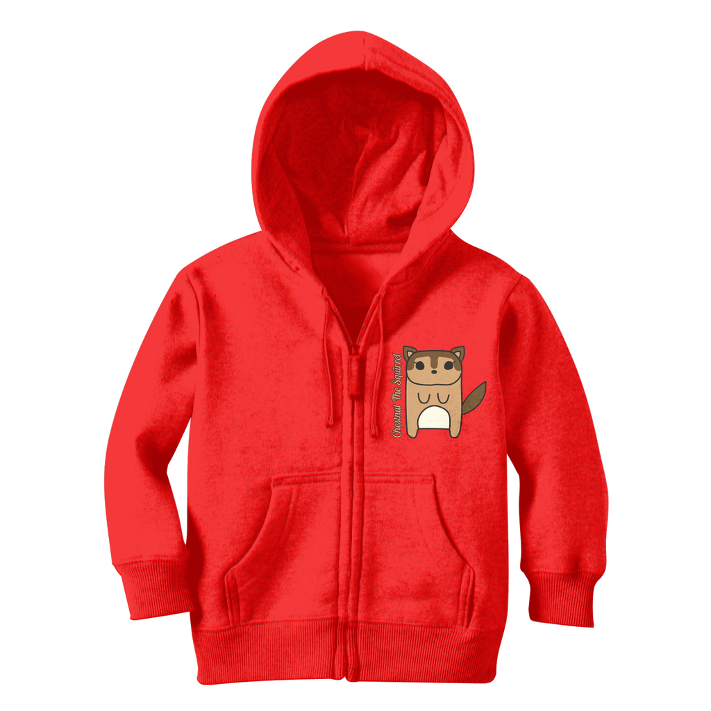 Chestnut The Squirrel - Classic Kids Zip Hoodie