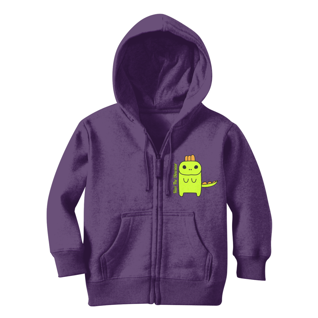 Kiwi The Dinosaur - Classic Kids Zip Hoodie