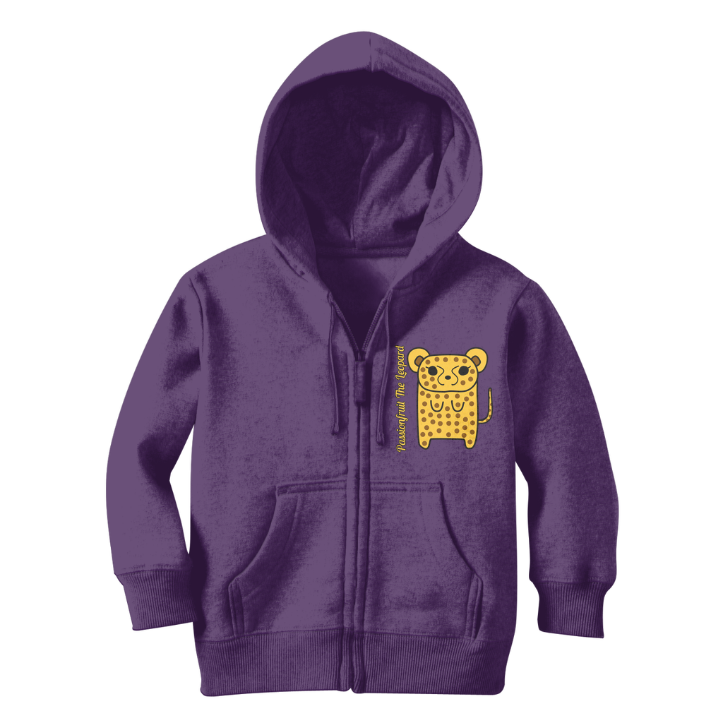 Passionfruit The Leopard - Classic Kids Zip Hoodie