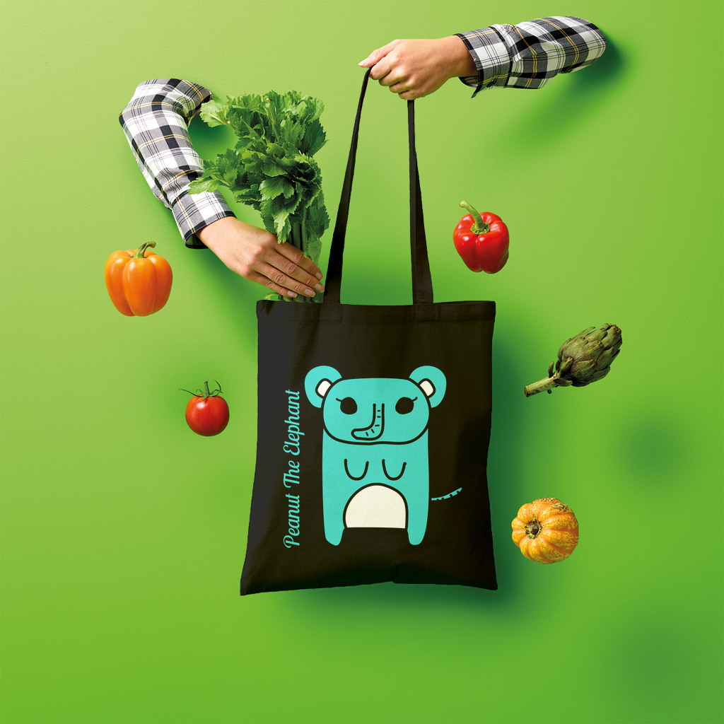 Peanut The Elephant - Shopper Tote Bag