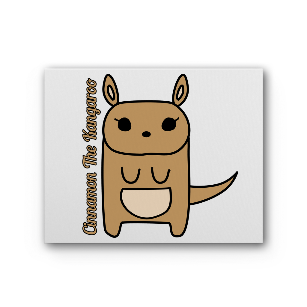 Cinnamon The Kangaroo - Premium Stretched Canvas