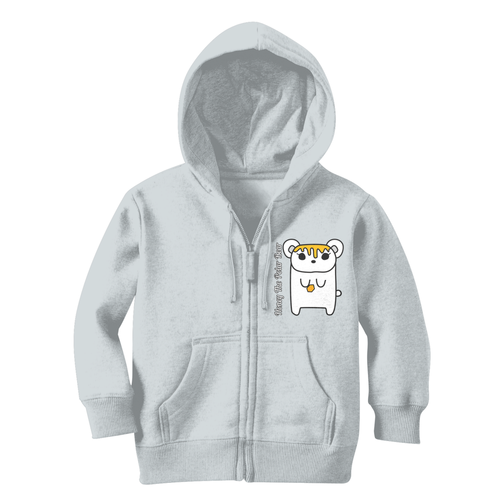 Honey The Polar Bear - Classic Kids Zip Hoodie