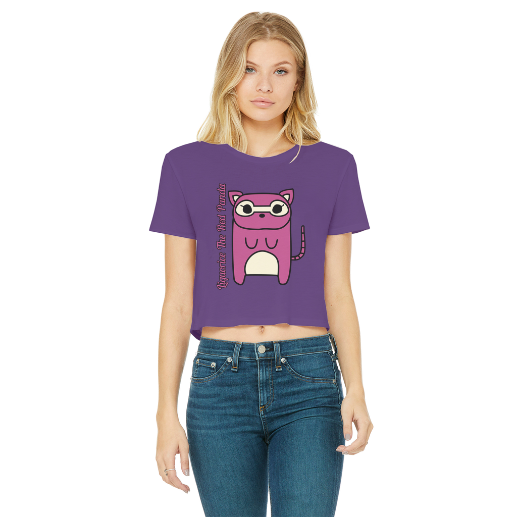 Liquorice The Red Panda - Women's Cropped Top