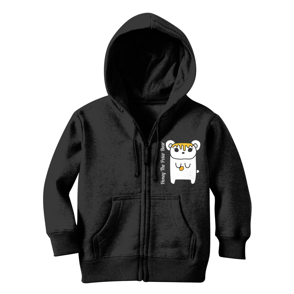 Honey The Polar Bear - Classic Kids Zip Hoodie