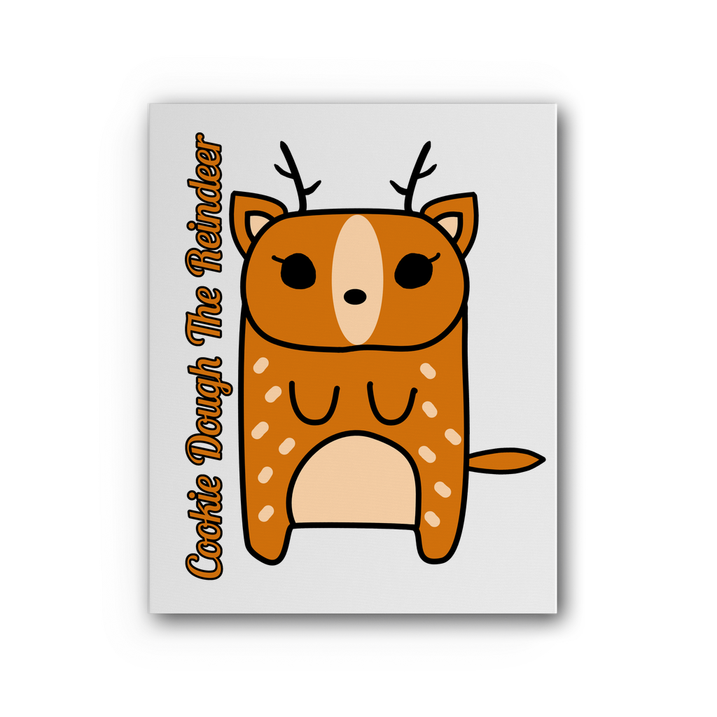 Cookie Dough The Reindeer - Premium Stretched Canvas