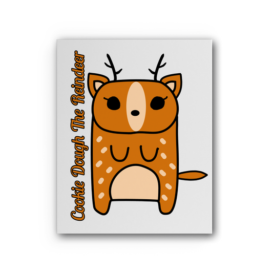 Cookie Dough The Reindeer - Premium Stretched Canvas