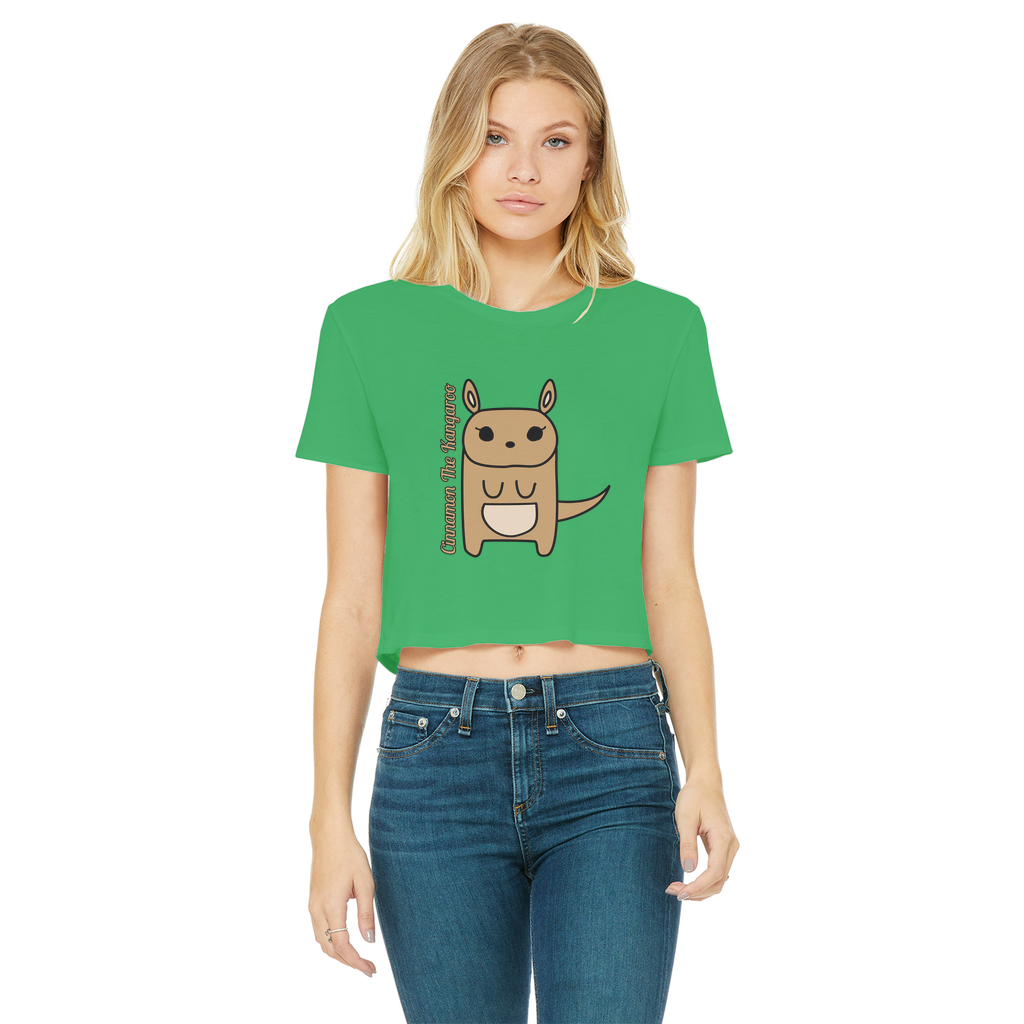 Cinnamon The Kangaroo - Women's Cropped Top