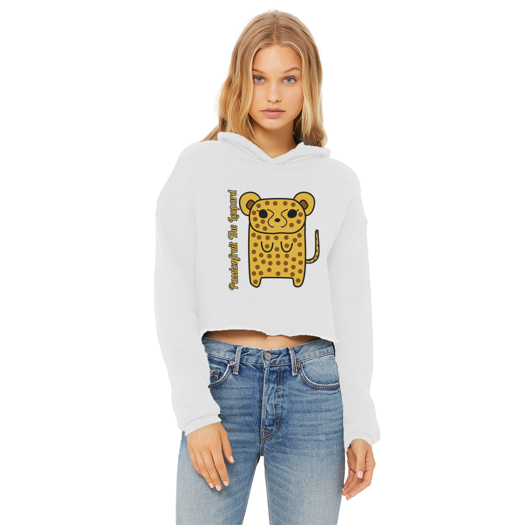 Passionfruit The Leopard - Ladies Cropped Hoodie