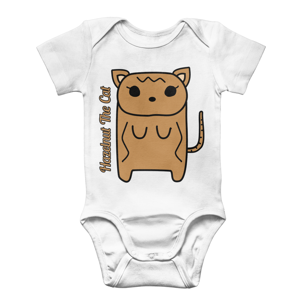 Hazelnut The Cat - Classic Baby Bodysuit