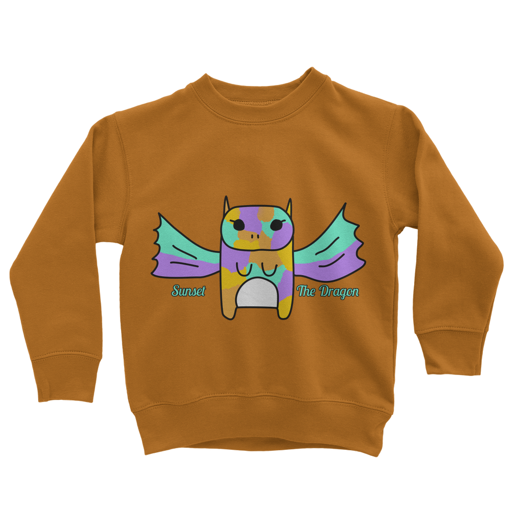 Sunset The Dragon - Classic Kids Sweatshirt