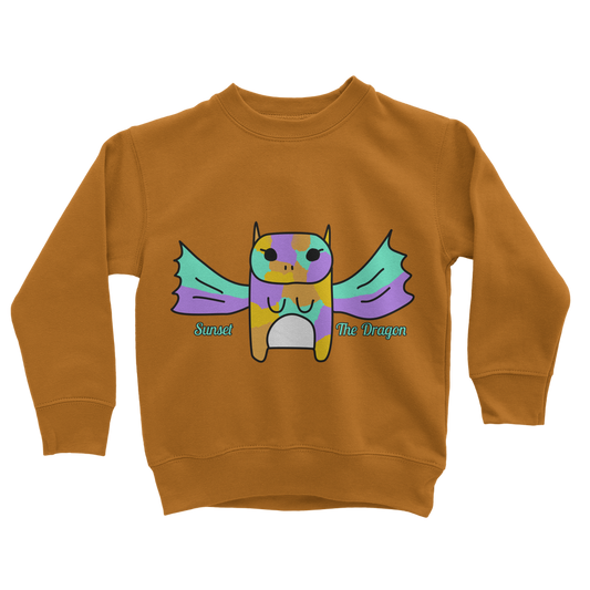 Sunset The Dragon - Classic Kids Sweatshirt