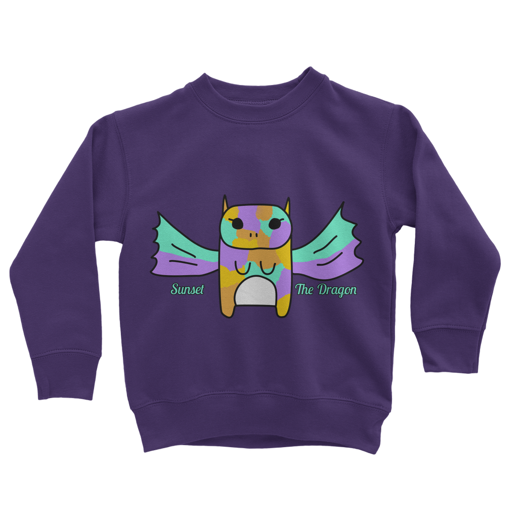 Sunset The Dragon - Classic Kids Sweatshirt