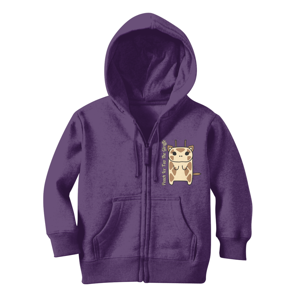 Peach Ice Tea The Giraffe - Classic Kids Zip Hoodie