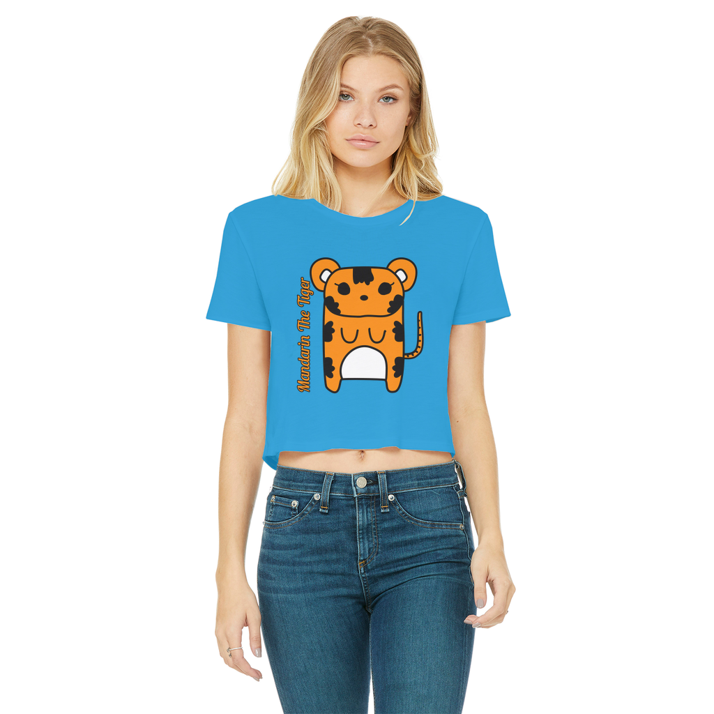 Mandarin The Tiger - Women's Cropped Top