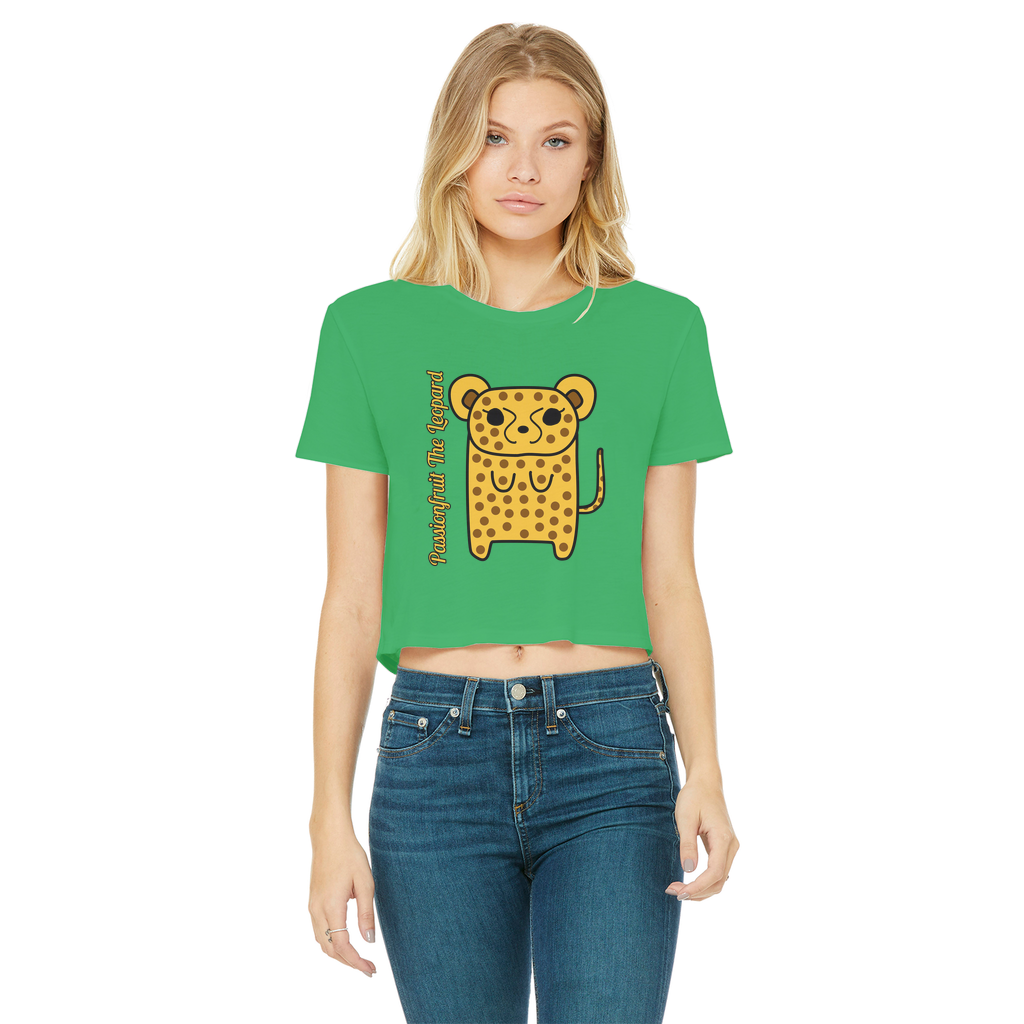 Passionfruit The Leopard - Women's Cropped Top