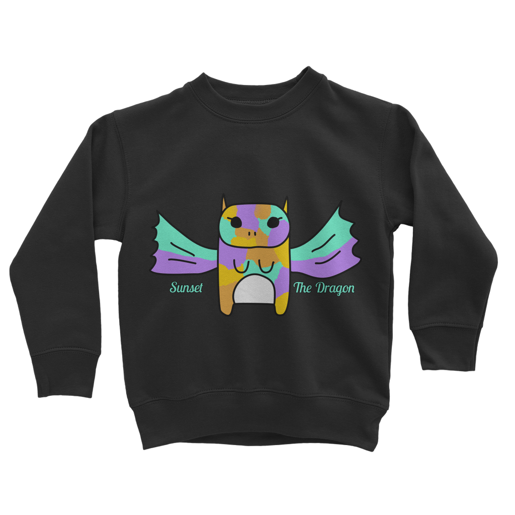 Sunset The Dragon - Classic Kids Sweatshirt