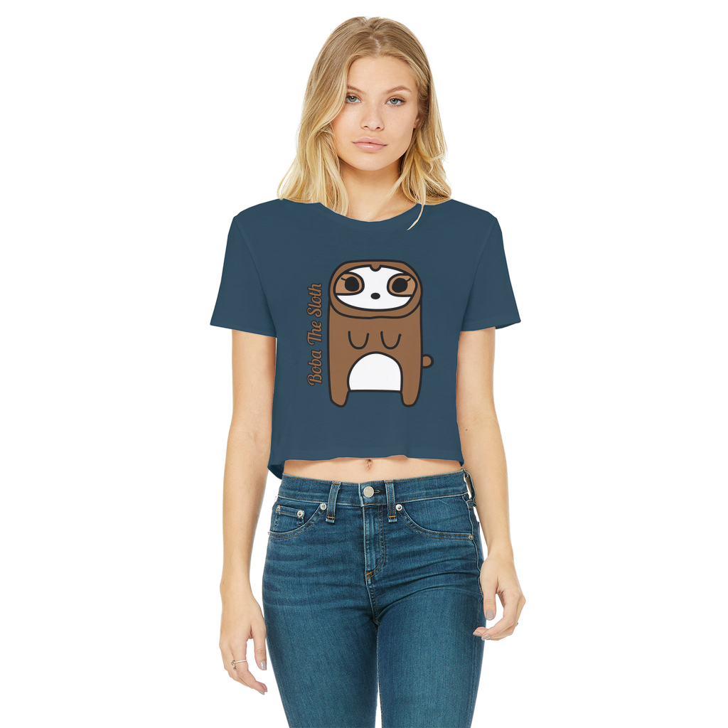 Boba The Sloth - Women's Cropped Top